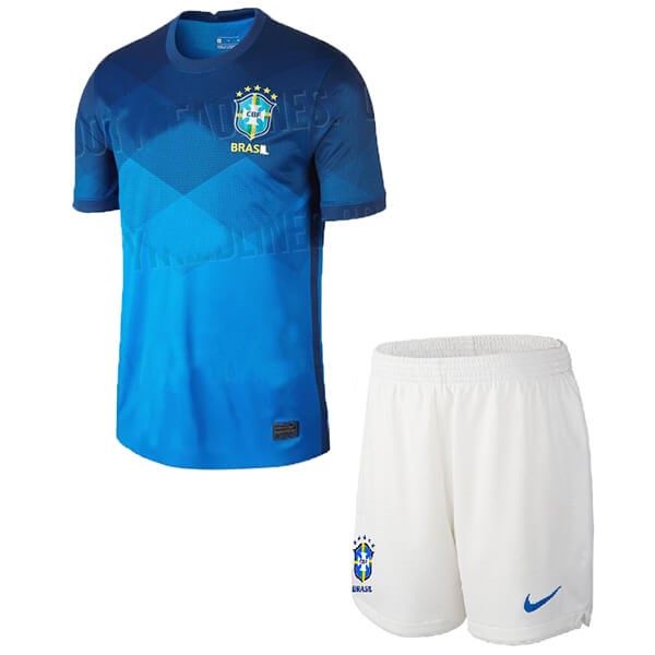 Replicas Camiseta Brasil 2ª Niños 2020 Azul